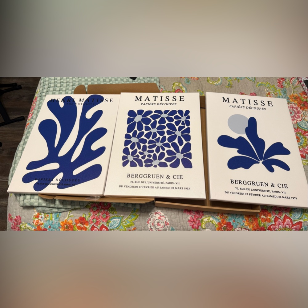 Matisse Blue and White Coffee Table Book Set